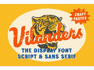 Vilanders Vintage Stamp Font garage