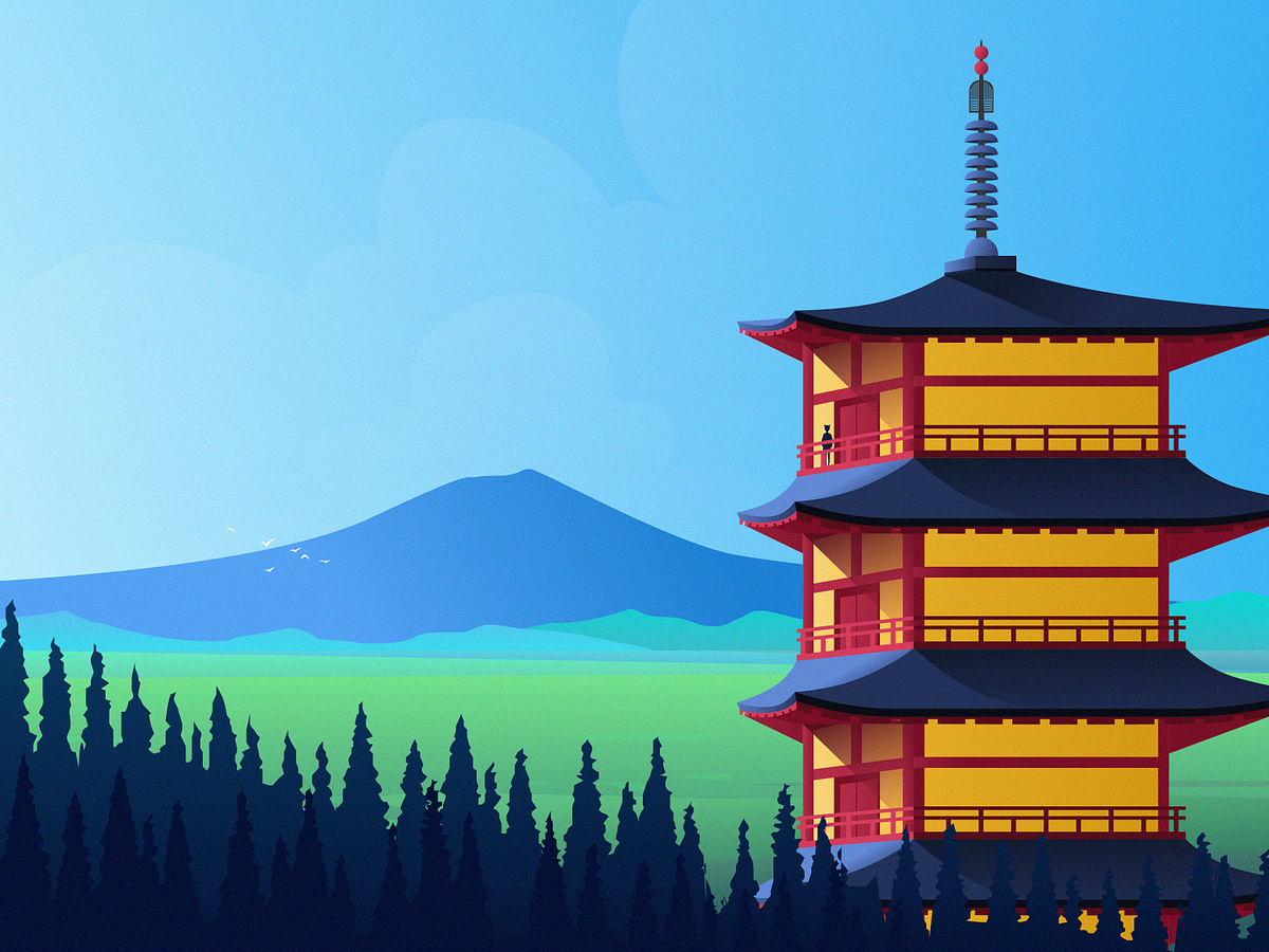 Browse thousands of Japan Temple images for design inspiration | Dribbble