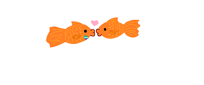 gay goldfish art digital art drawing equality fish gay love lgbtiua pets romance