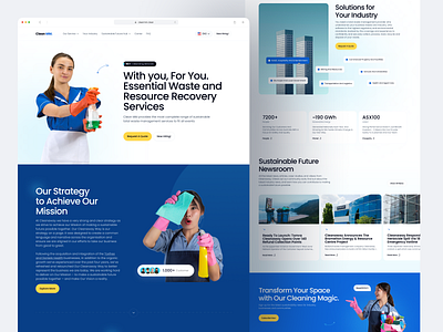 Clean MM. - Cleaning Service Landing Page clean mm cleaning cervice cleaning landing page cleaning services fariz landing landing page landingpage services web web design