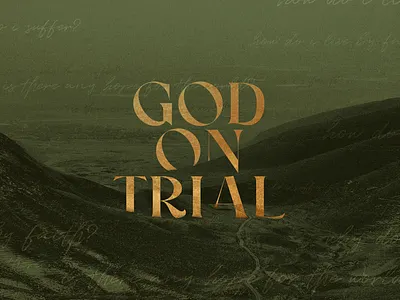 God on Trial art brand branding church design graphic design series brand sermon