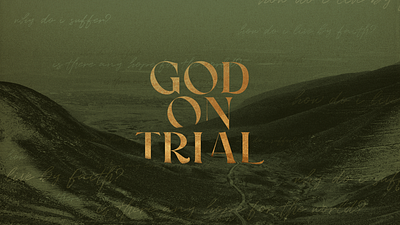 God on Trial art brand branding church design graphic design series brand sermon
