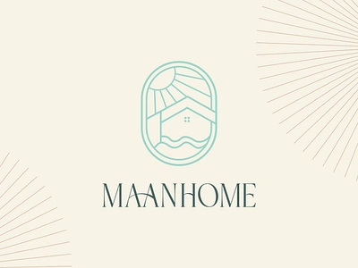 MAAN HOME | LOGO DESIGN & BRAND IDENTITY animation branding design graphic design homestay homestay logo hotel hotel logo illustration logo logo design logotype minimalism travel typography ui ux vector