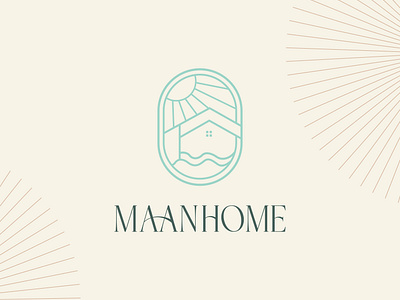 MAAN HOME | LOGO DESIGN & BRAND IDENTITY animation branding design graphic design homestay homestay logo hotel hotel logo illustration logo logo design logotype minimalism travel typography ui ux vector