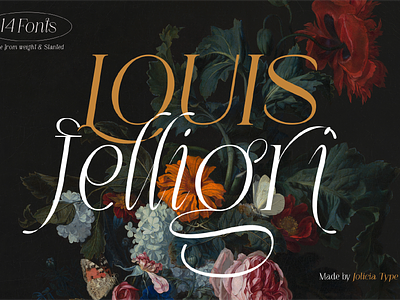 LOUIS felligri | Serif Display Font | Free To Try Font display font free font good type heading font italic font letter poster design serif slanted typeface typewritter unique font variable font
