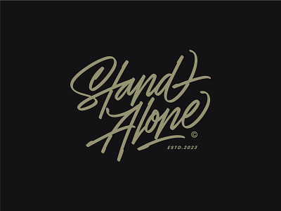 "Stand Alone" Clothing Company Logo Concept branding design graphic design illustration logo typography vector vintage logo