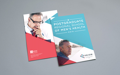 PRISM – Postgraduate International School of Men's Health branding brochure doctor graphic design healthcare logo postgrad