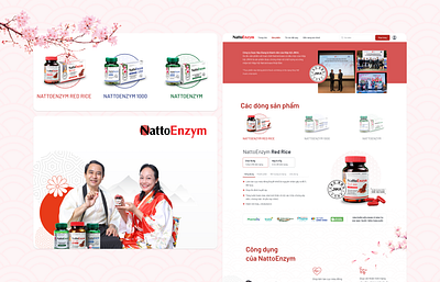 Pharmacy - Web Design bento blossom branding case study flat healthcare japan landing page medical pharmacy redesign ui web design