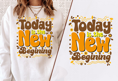 New Beginning Trendy Tee Design 3d animation branding cool t shirt design custom t shirts design custom t shirts graphic design groovy t shirt design merchandise motion graphics statement t shirts t shirt design logo t shirt design template trendy t shirt tshirt tshirt designs typography design typography t shirt ui vintage