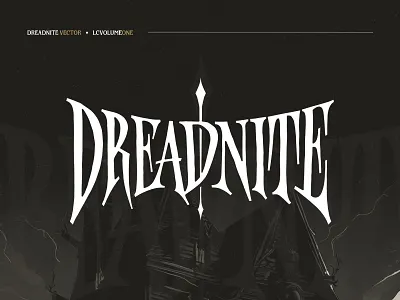 DREADNITE - LETTERING LOGO artwork branding drawing font game halloween hand lettering hand writing logo logotype sketch typography vector