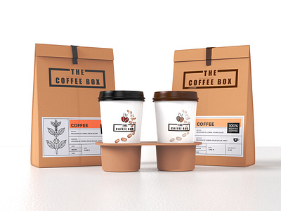 3D Coffee Cup Package Modeling & Rendering 3d 3d design 3d max 3d mockup 3d packaging 3d rendering blender branding coffee coffee cup pakcaging design graphic design industrial product keyshot label maya model packaging product packaging render