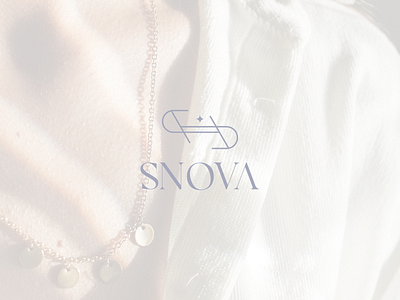 Fashion Logo Design - Snova brandmark fashionlogo icononic jewellery lineart logo logoart logodaily logofolio logogrid logomaker logomark logonew logopassion logos logotype luxurylogo minimalistic monogram starlogo