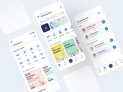 On-Demand Doctor Booking App app design booking booking app doctor doctor app doctor booking app doctors health healthcare healthcare app healthtech medical medical app medical care medical tracking app medicine mobile app online medicine uiux design service