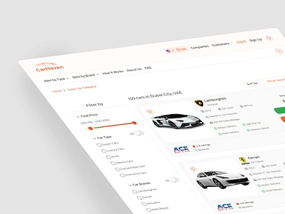 CarHaven Website design car rent design graphic design logo rent a car search result trending ui ui design ux web web design website