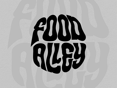Food Alley | Logotype Design branding design food logo logotype typeface typography