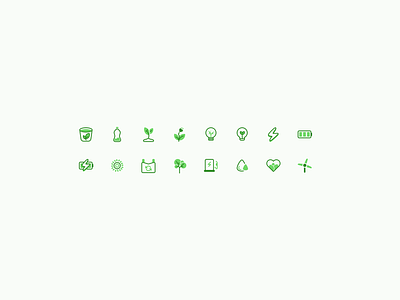 Eco Icons eco figma free icon green icon icon pack icons lifestyle plant plants recycle sustainable ui