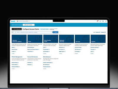 Network Configuration Redesign desktop laptop network network management product design saas technology ui user experience ux