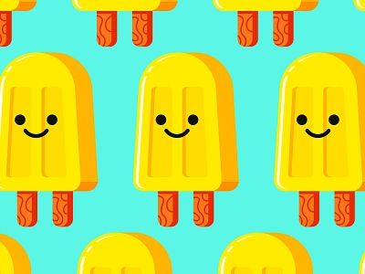 Lil Popsicle frozen treat ice cream icons illustrator popsicle the creative pain