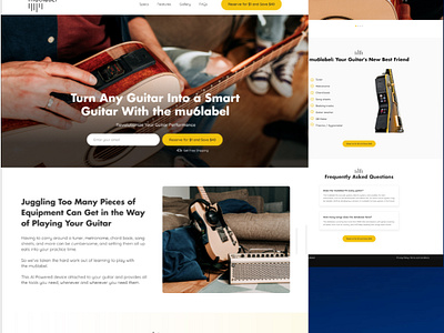 Pre- launch Landing Page/ Agency 2.0 branding design dribbble shot guitar landing page illustration landingpage lead generation pre launch landing page ui ux