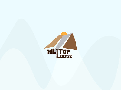 Hilltop Lodge adobe illustrator branding design graphic design hilltop lodge illustration lodge logo minimal tourism logo vector