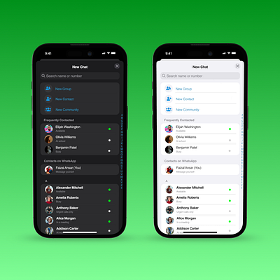 WHATSAPP INSIGHT: REAL-TIME ACTIVE STATUS OF CONTACTS 3d app apple application branding design figma graphic design iphone minimal mobile app ui ui design uiux user experience user interface ux web whatsapp whatsapp redesign
