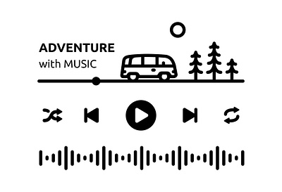 Adventure with Music adventure album artist band camping concert mp3 music musical musician nature outdoors podcast radio song summer travel trip van vehicle
