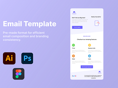 Email Template figma mobileapp uiuxdesign