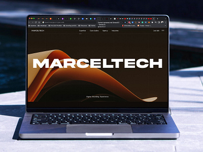 Marceltech-agency-website art direction b2b website creative design design services digital agency minimal ui ux uxui website design