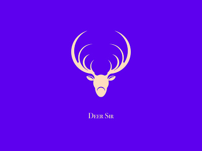 Deer Sir animals deer golden ratio logo minimalist