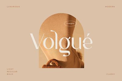 Volgue - Chic Modern Typeface display logo type