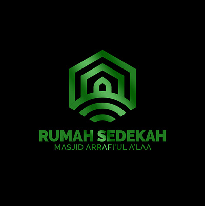 Logo Rumah Sedekah hexagon logo logo minimalist