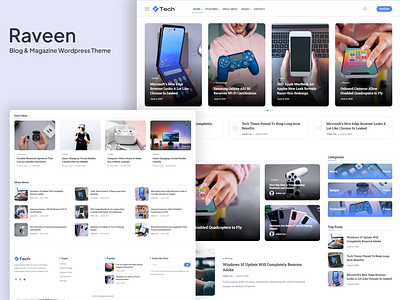 Raveen | Personal Blog & Magazine WordPress Theme magazine template