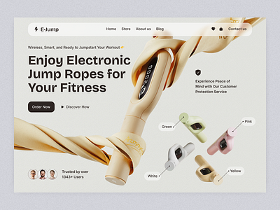 Electronic Device Ecommerce Header Design ecommerce ecommerce landing page ecommerce web design header design jump ropes landing page landing page design product sale ui ui design ui ux ux ux design visual web design website design wily