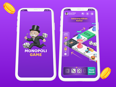 Monopoly Game 3d animation branding game graphic design illustration logo mobile mobile app motion graphics ui ux design vector web design