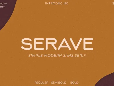 Serave - Soft Rounded Typeface display