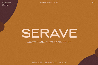 Serave - Soft Rounded Typeface display
