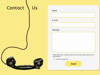 Contact Us - Daily UI 028 028 app challenge contact us dailyui028 ui uix101 ux web