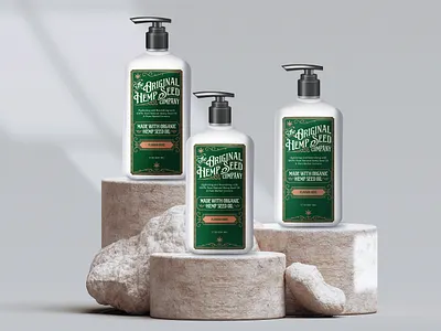 The Original Hemp Seed Logo & Packaging badge classic logo packaging victorian vintage vintagelogo