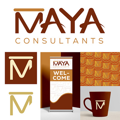 Maya Consultants Logo Concept branding graphic design logo