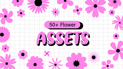 Flower Assets adobe illustration asset assets design element flower flowers graphic design illustration nature pink vector