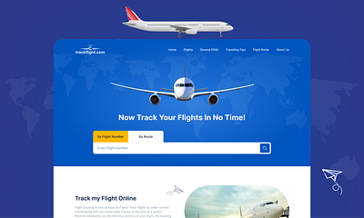 Flight Tracking Website aeroplane tracking system airplane landing page airport website design design flight booking app flight booking website design flight landing page design flight tracking web app flight tracking web design flight tracking website design landing page plane tracking website design track flight app design ui web design web ui design website design