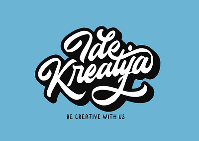 Logotype Ide Kreatifa hand lettering lettering logo logotype