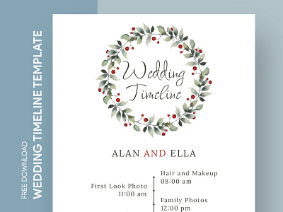 Winter Wedding Timeline Free Google Docs Template design docs document free google docs templates free template free template google docs google google docs itinerary print printing template templates timeline timeline wedding wedding wedding program wedding timeline winter