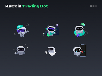 KuCoin TradingBot IP crypto design illustration kucoin ui