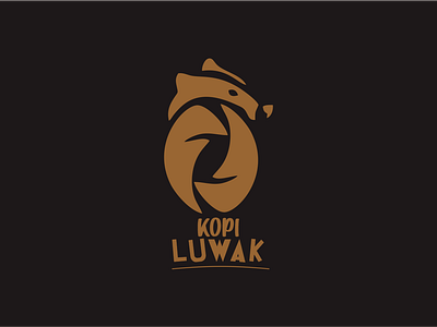 Kopi Luwak Logo branding coffe coffeshop graphic design logo