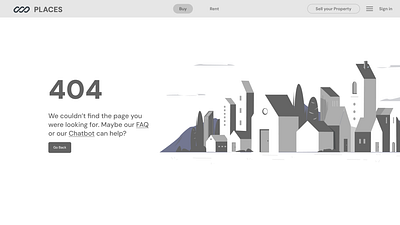 A 404 page for a real estate website daily ui design real estate ui ux