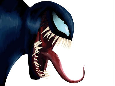 Venom anti hero art digital horror marvel movies procreate venom