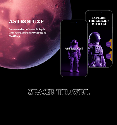 ASTROLUXE appdesign design figma graphic design nasa space spacetravel transportation