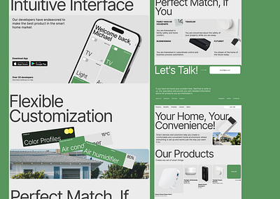 Smart home green smarthome swiss web webdesign