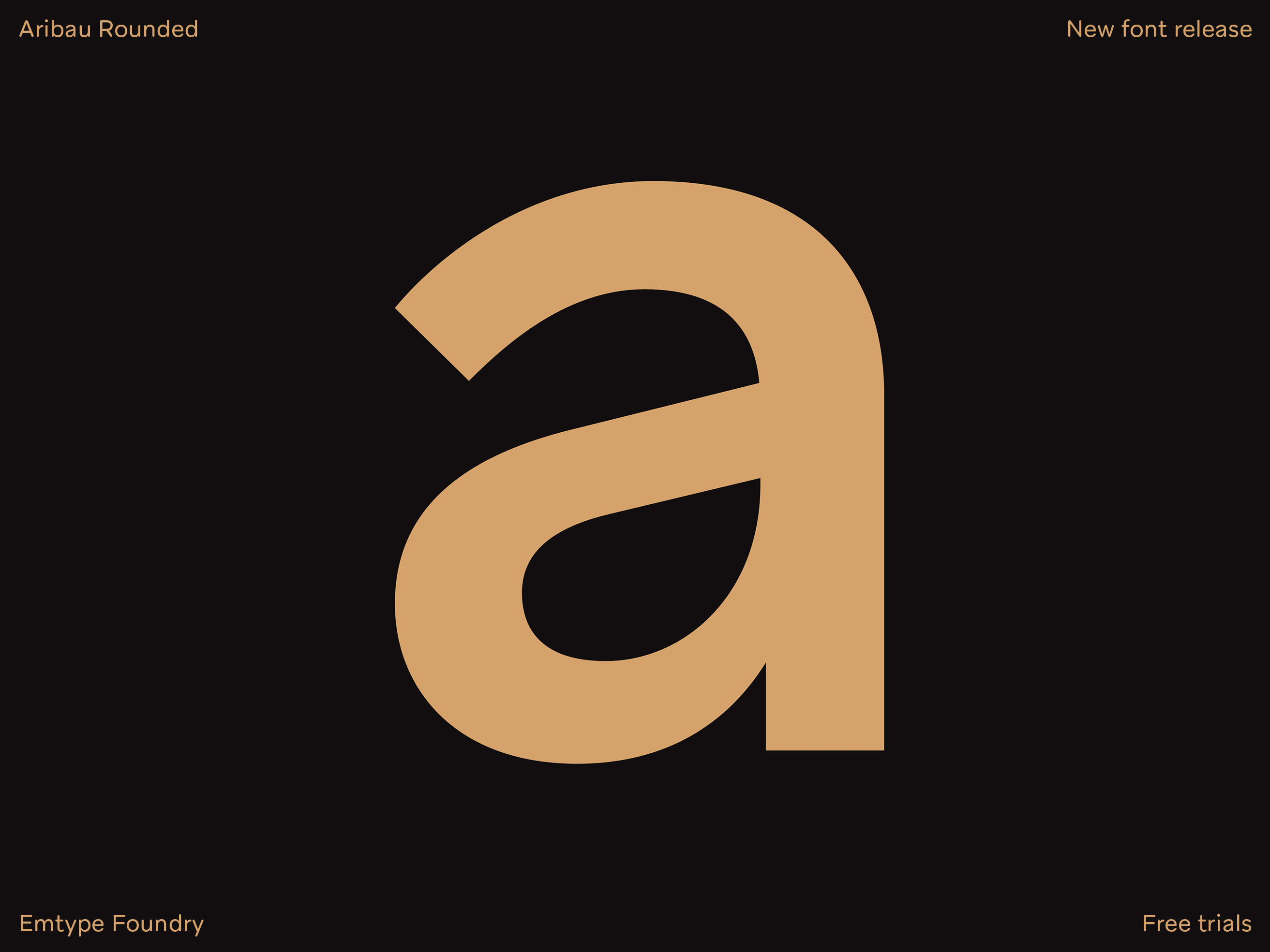 Aribau Rounded branding design font graphic design logo motion graphics sans typography